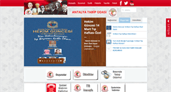 Desktop Screenshot of antalyatabip.org.tr