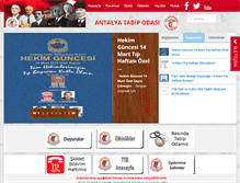 Tablet Screenshot of antalyatabip.org.tr